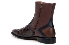 Belvedere Lima Genuine Pirarucu Skin Pebble Grain Calf Chukka Boot Brown image 4