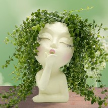 Besoamo Face Planter Pots, Creative Face Flower Pots For Indoor Outdoor Plants, - £31.59 GBP