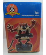Vtg New Looney Tunes Tazmanian Devil Taz Talking Animated Phone Telemania NIB - $79.99