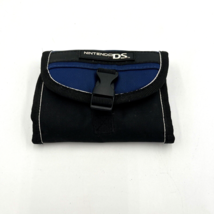 Nintendo DS Gameboy Mini Travel Carrying Case Bag Black &amp; Blue Wallet - $14.03