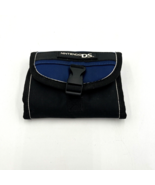 Nintendo DS Gameboy Mini Travel Carrying Case Bag Black &amp; Blue Wallet - £11.08 GBP