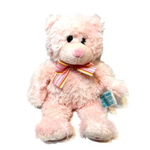 Vintage Russ Plush Pink My First Teddy Stuffed Animal Embroidered Eyes 9... - £13.18 GBP