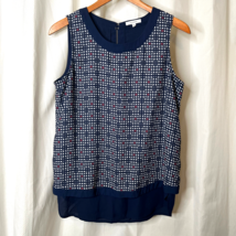 Pleione Womens Stitch Fix Cute Sleeveless Shirt Top Blouse Sz S Smll - £11.72 GBP