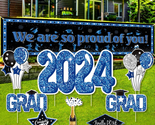 2024 Graduation Yard Sign Decorations - 8Pcs Glitter Congrats Grad Yard ... - $33.50