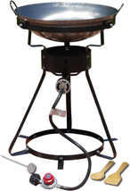 Outdoor Cooker With Wok Portable Propane Black NEW - £87.99 GBP