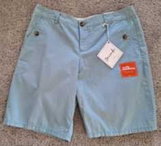 Dockers Womens Shorts 10P Petitie Aqua Bermuda Slimming Shorts  MSRP $44 NWT - £13.05 GBP