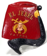 EL JEBEL Patrol Red Fez Masonic Shriners Resin Wall Hanging Plaque - 12x... - €81,19 EUR