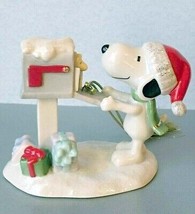 Lenox Peanuts Snoopy&#39;s Letter to Santa Ornament With Woodstock #890941 New - £38.06 GBP