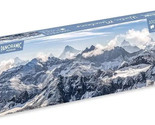 Panoramic Puzzles Winter Mountains 1000 Piece Jigsaw Puzzle 35&quot; x 13&quot; Ne... - $19.88