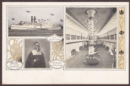 Steamer Puritan Pre-1907 Und/B Postcard - Grand Saloon - £9.81 GBP