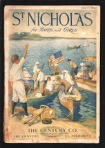 St. Nicholas 7/1921-American Flag cover-&quot;The Airplane Patrol&quot;-Pulp fiction-vi... - £79.67 GBP