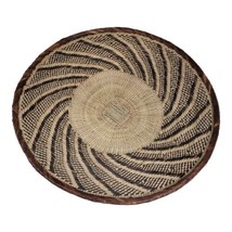 Vintage Tonga Basket Binga Zimbabwe African Art 13&quot; bread fruit wall dec... - £58.83 GBP