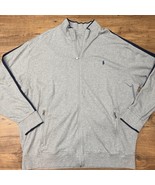 Polo Ralph Lauren Performance Track Jacket Mens 3XLT Gray Blue Full Zip ... - $736.44 MXN