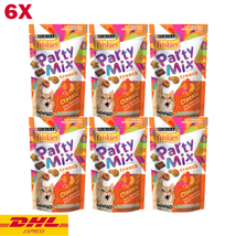 6X Friskies Party Mix Purina Crunch Cat Treats Snack Classic Flavor Feline 60G - £49.79 GBP