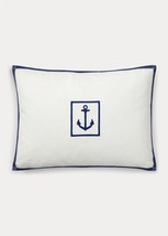 Ralph Lauren Evan Anchor Nautical Deco pillow $150 - £39.86 GBP