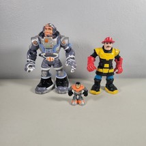 Fisher Price Rescue Heroes Figure Lot Micro Adventures Astronaut Fireman - $13.98