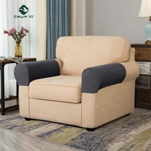 CHUN YI Set of 2 Stretch Sofa Armrest Covers Armchair Slipcovers, Washab... - $18.00