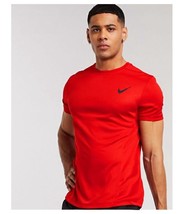 Nike Pro Dri-FIT. Men&#39;s Training T-Shirt. Slim Fit. Red/Black. Size: L - £35.02 GBP