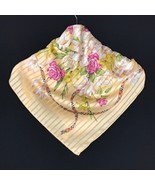 Authentic Burberry Hair Bandana Scarf Handkerchief Neckerchief Abstract Floral N - £85.73 GBP