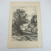 Antique 1873 Wood Engraving Print Old Hell Gate Ferry House by Eliza Greatorex - £70.78 GBP