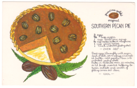 Vtg Postcard-Gran&#39;Ma Golds&#39;-Southern Pecan Pie Recipie-Florida-Chrorme-FL2 - £2.04 GBP