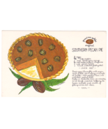 Vtg Postcard-Gran&#39;Ma Golds&#39;-Southern Pecan Pie Recipie-Florida-Chrorme-FL2 - £2.03 GBP