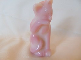  Fenton Pink Rosalene Cleaning Cat - $89.09