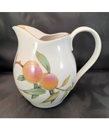 Royal Worcester, England, &#39;Evesham Gold&#39; Porcelain Iced Tea Pitcher w Ic... - $1,020.39 MXN