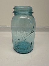 Vintage Aqua Ball Perfect Mason Quart Jar # 8 No Lid - $217.37 MXN