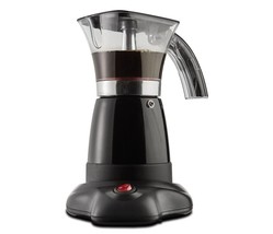 Brentwood Moka Electric Espresso Cubano Irish Coffee Maker TS-118BK - 6 Servings - £42.23 GBP
