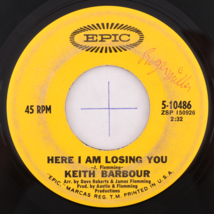 Keith Barbour – Echo Park / Here I Am Losing You - 45 rpm Vinyl 7&quot; Singl... - $3.99