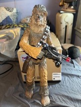 Star Wars BIG Chewbacca 16&quot; Tall Action Figure 2014 Disney light up gun ... - £18.19 GBP