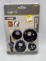 Master Mechanic 5 piece Hole Saw Kit DIY Projects True Value Black 109264 - £4.66 GBP