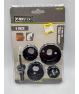 Master Mechanic 5 piece Hole Saw Kit DIY Projects True Value Black 109264 - £4.45 GBP