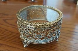 Beautiful Antique Ormolu antique 20th century French type beveled and en... - $59.00