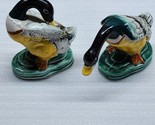 Mallard Duck Ceramic Figurines - Made In Japan - Hand Painted - Pair Of 2 - $16.80