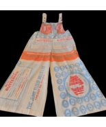 Flour Sack The Junk Overalls Coveralls W/ Straps Garden Hippie Cottage C... - $142.17 CAD