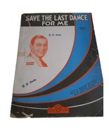 Vtg Sheet Music Piano Ukulele Save the last dance for me 1931 - $11.99