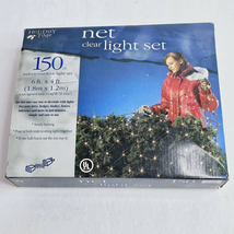 Holiday Time Clear Net Light 150 Count Strand 6 ft x 4 ft Christmas Yard Decor - £11.71 GBP