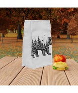 Black and White Bear Lunch Bag: Customizable Polyester Bag with Aluminum... - £29.98 GBP