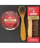 Kiwi Jumbo Brown Shoe Polish Cream, Kiwi Shine Brush &amp; Dauber, Select: I... - £10.27 GBP+