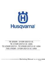 HUSQVARNA TE TC TXC 250R 310R 2013 REPAIR WORKSHOP SERVICE MANUAL REPRINTED - $74.99