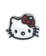 1.5X1" KITTY small head red bow IRON ON / SEW ON PATCH キティ・ホワイト Kiti Howaito - $6.64