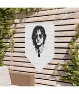 Black and White John Lennon Pennant Banner - Rock Music Legend, Home Dec... - £38.03 GBP+