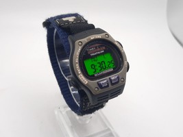 Vintage 2000 Timex 8-lap Digital Watch Women 30mm New Battery Blue Band - £27.16 GBP
