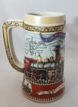 Beer Stein Miller High Life Great American Achievements, 1st Trans, Rail... - £8.29 GBP