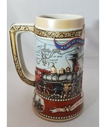 Beer Stein Miller High Life Great American Achievements, 1st Trans, Rail... - £8.20 GBP