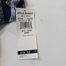 Alfred Dunner RN#19232 Women's Blue & White Under Vest Long Sleeve Shirt Size 12 image 5