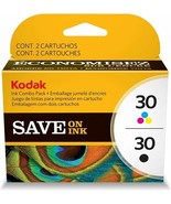 KODAK 30 Black And Tri-Color Genuine Ink Cartridges Combo Pack NEW Sealed - $28.95