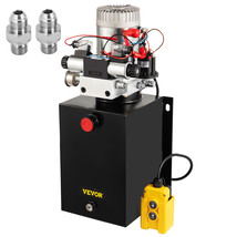 VEVOR Hydraulic Power Unit Double Acting Pressure Gauge 12V Hydraulic 12 Quart - £246.98 GBP